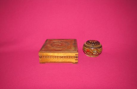 Drevené retro krabičky, 