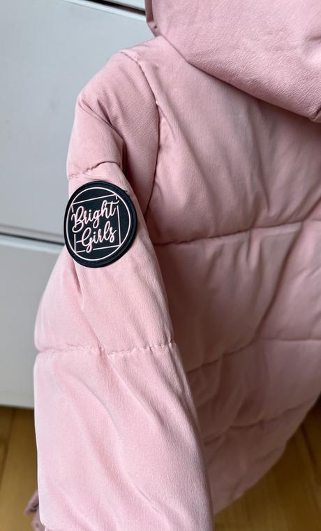 Bledoružová dlhšia zateplená bunda, c&a, 92, c&a,92