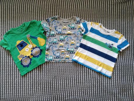 3x tričko next s bágrom, next,74