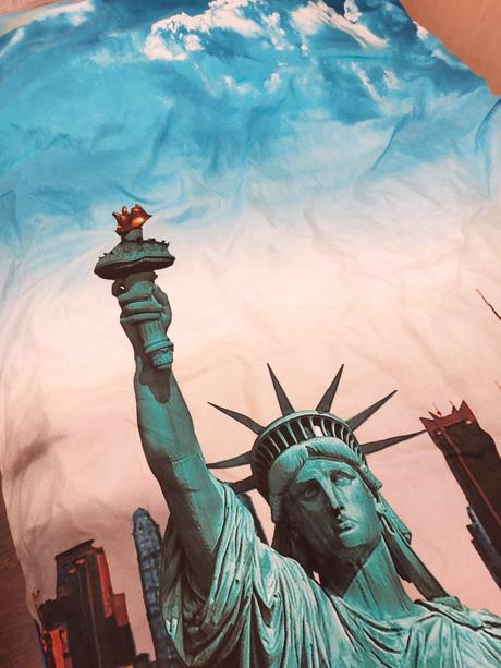 Postelne pradlo 3d socha slobody, šírka (cm): 140,dĺžka (cm): 200
