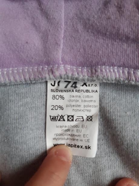 Teplá súprava v.74, japitex,74