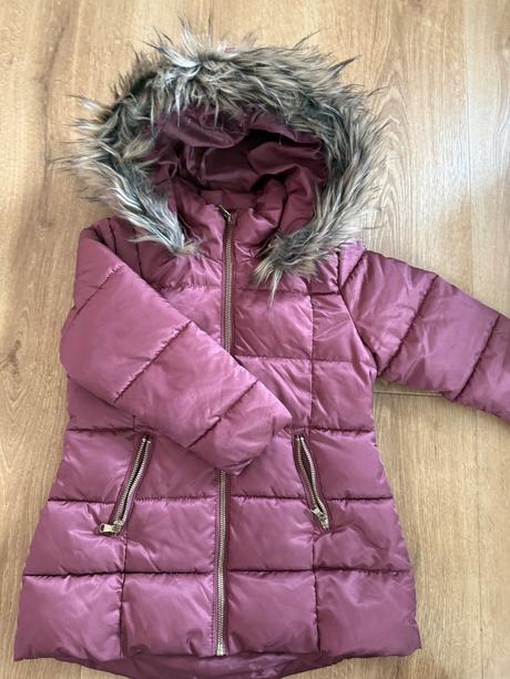 Dievčenská zimná bunda, h&m,116