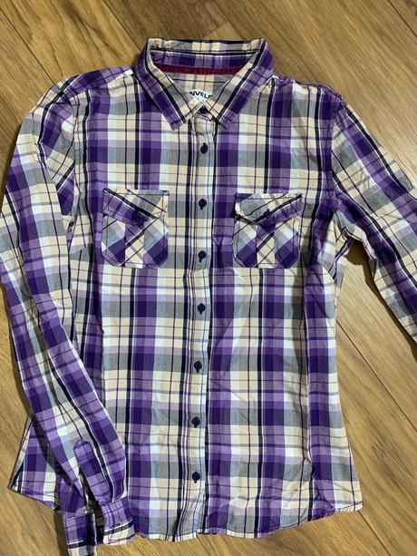 Karovaná košela/fialová, kenvelo,m