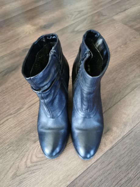 Zateplene kožené čižmy, 39