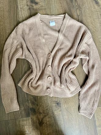 Pletený sveter kardigán, sinsay,s