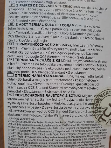 Detské termopančuchy tchibo, tchibo,140