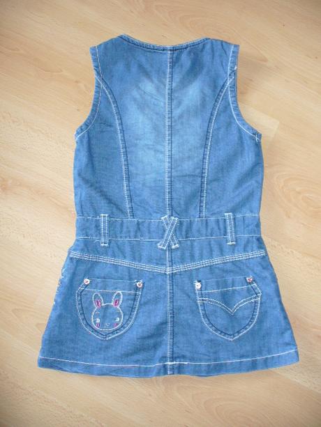 Krásne riflové šaty 6-9r., 122