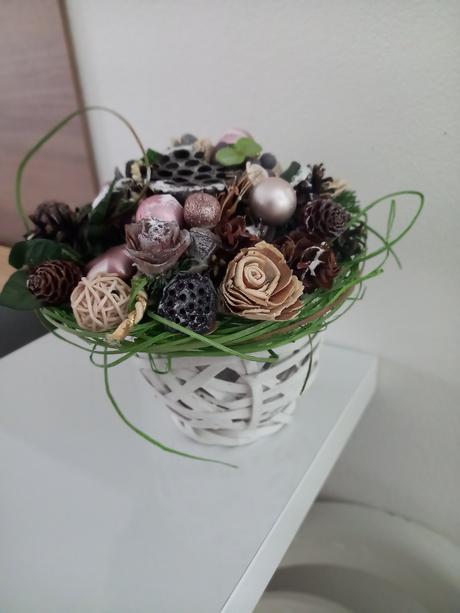 Vianocna dekoracia  ikebana, 