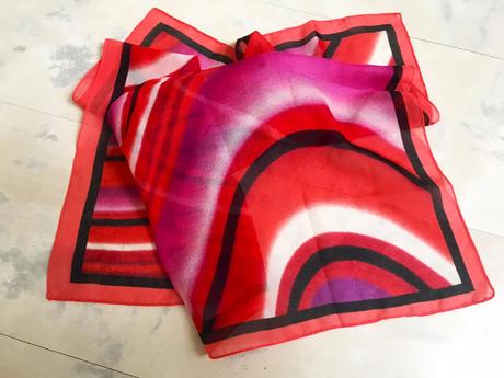 Jemná šatka na krk, l