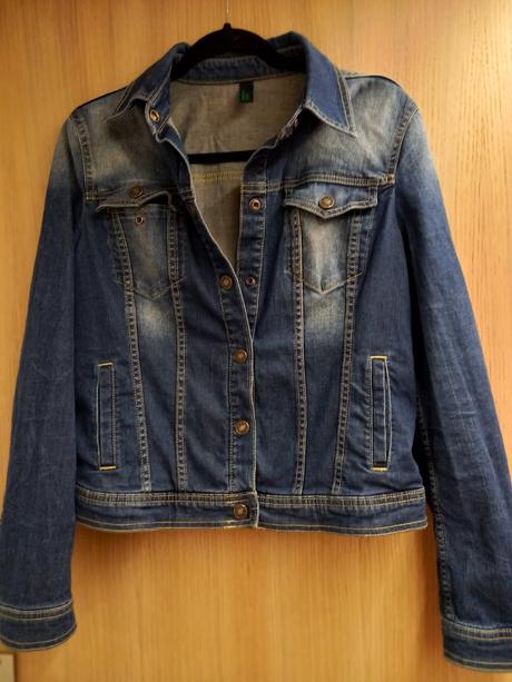 Jeansova bunda, benetton,l