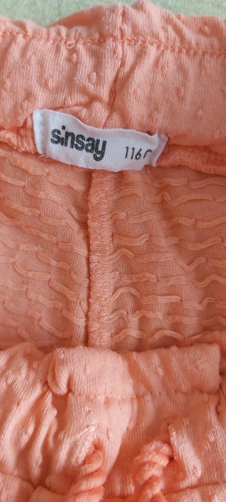 Kraťase oranžové 116, sinsay,116