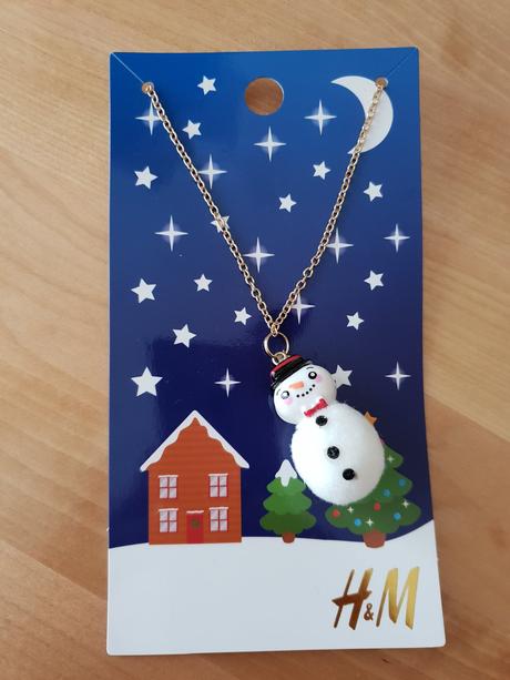 Náhrdelník so snehuliakom,