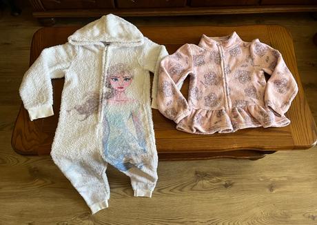 Teplé chlpaté pyžamko frozen ii. a teplá mikinka, disney,128