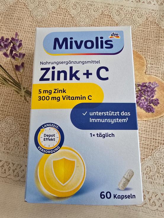 Mivolis Kapsuly Zinok + vitamín C Depot, 60 ks