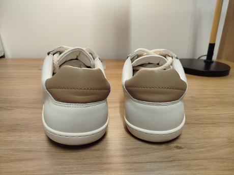 Shapen barefoot tenisky flowin white grey leather, 46