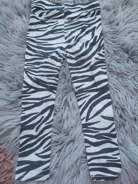 Zebrovane nohavice, h&m,104