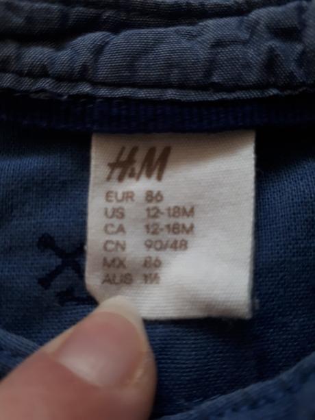 Košeľa,  veľ. 86, h&m,86