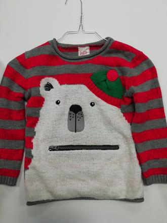 Vianočný sveter macko s vreckom, 110