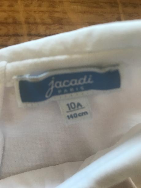 Jacadi tričko biele s vreckom, jacadi,140
