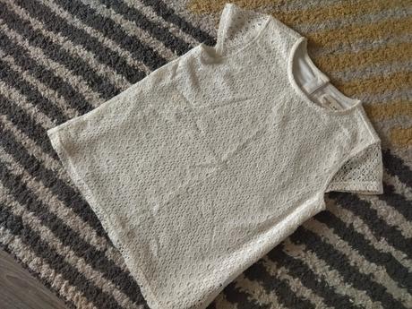 Čipkovaný top lindex, lindex,128