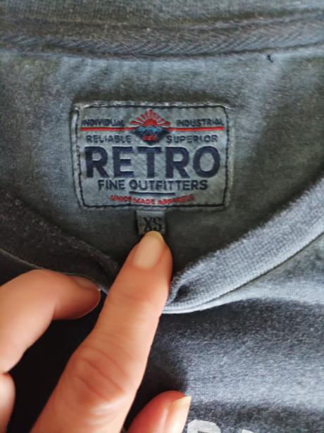 Retro jeans tričko, xs