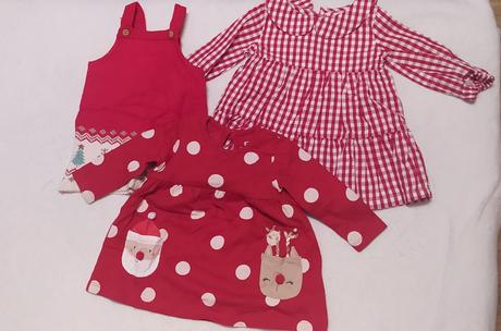 Vianočné šatky dievčatko 3m, 68