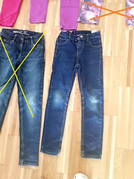 Zánovné rifle pre dievča od veľkosti 128 -140,ks2e, takko,134