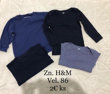 Tričká s dlhým rukávom, h&m,86