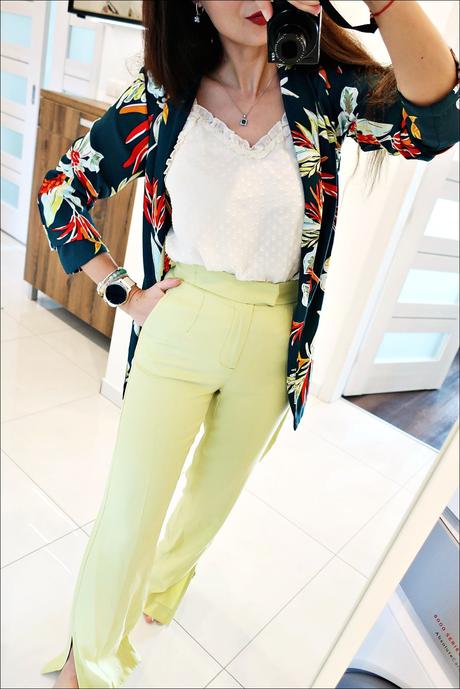 Letné široké nohavice, bershka,xs