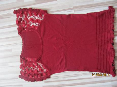 Tričko s čipkou nenosené, m