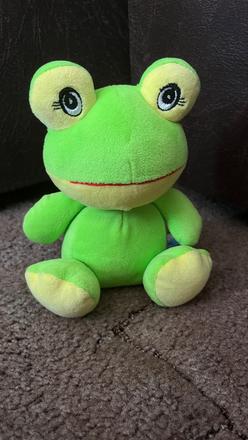 Plyšová hračka žabka,