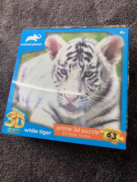 3d puzzle tiger 63 dielikov, 