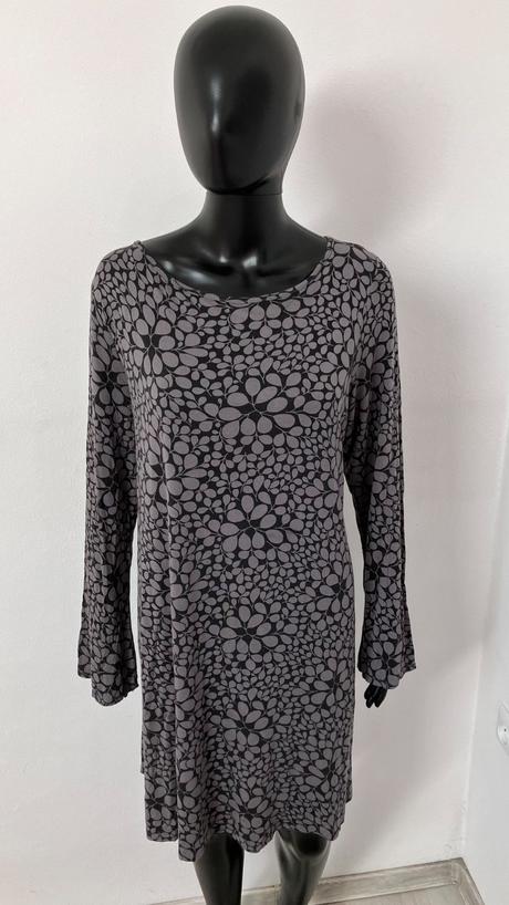 Sivé vzorované šaty george (50), george,5xl