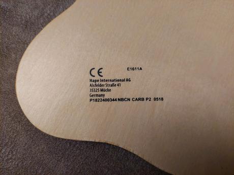 3d detské drevené lietadlo puzzle hape,