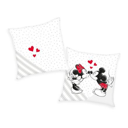 Vankúšik mickey a minnie láska velúr 40/40, šírka (cm): 40,dĺžka (cm): 40