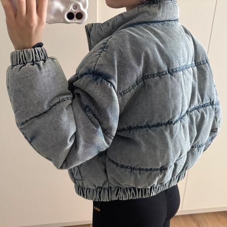 Krátka prešívaná bunda, bershka,xs