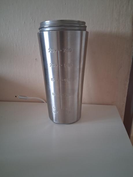 Pohár váza nádoba odmerka antikor nerez, 