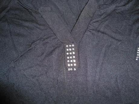 Čierne lahke letne tricko, l