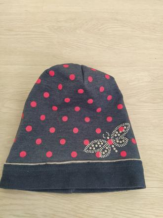 Bodkovana prechodná čiapka.104-146, 122