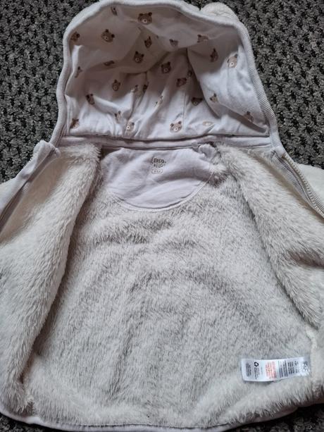 Detská plysova mikina s uškami,