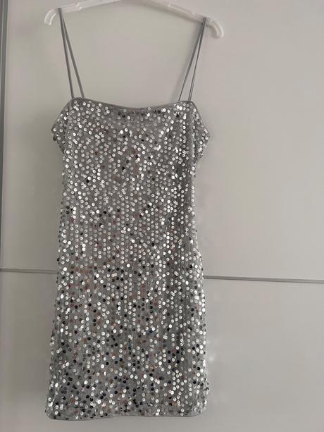 Flitrovane šaty, h&m,s