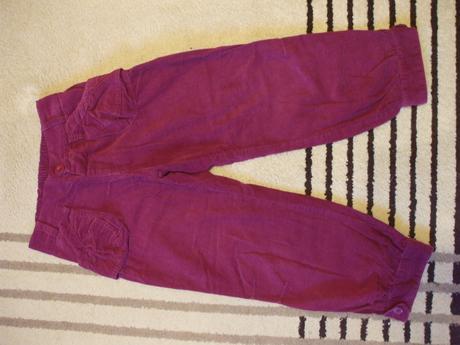 Trojštvrťové kordové nohavice, gate,128