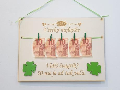 Drevená tabuľka 30x22cm vidíš 50 nie je až tak,