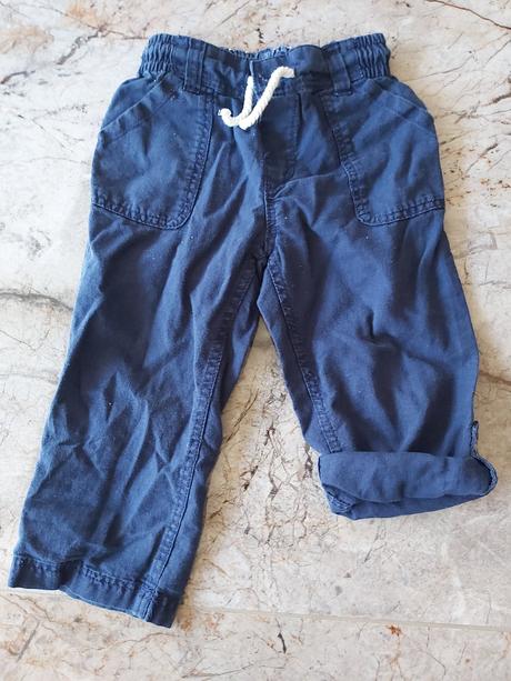 Lanove letne nohavice kratke/dlhe, h&m,92