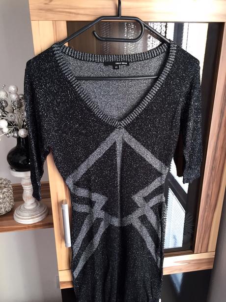 Trblietavé elastické šaty, tally weijl,xs