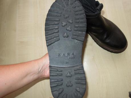 Vyššie celokožené topánky zara /36/, zara,36