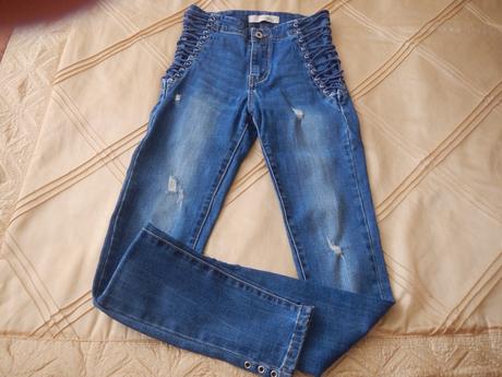 Riflové nohavice, s