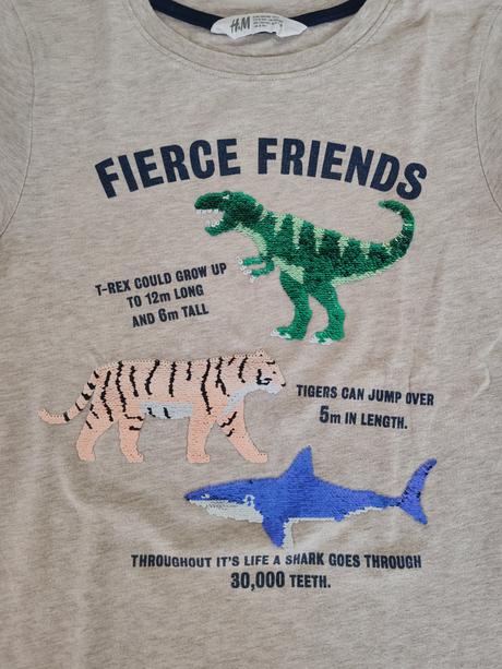 Premieňacie tričká, h&m,134