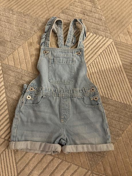 Džínsové nohavice na traky, pepco,128