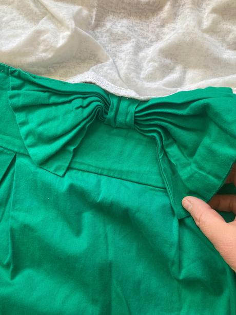 Sukňa s vreckami a mašľou plus tričko vel.38, m